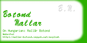 botond mallar business card