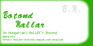 botond mallar business card